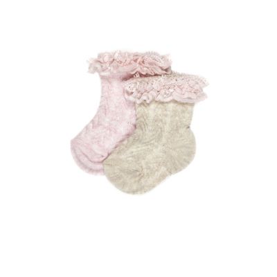 Mini girls pink socks pack